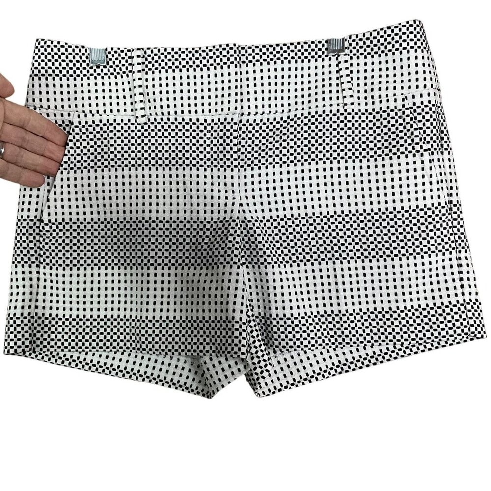 Ann Taylor Factory Shorts, size 4, Poly/Rayon/Spandex, Black/White print - Picture 2 of 10
